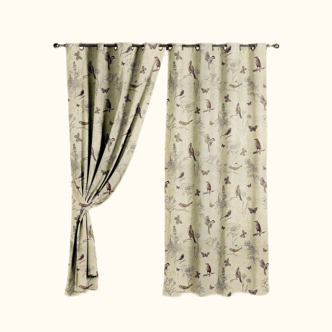 Woodland Birds Curtains The Millshop Online カントリーな 窓&ドア カーテン