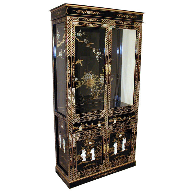 Chinese Lacquer Display Cabinet Asia Dragon Furniture from London Living room Cupboards & sideboards