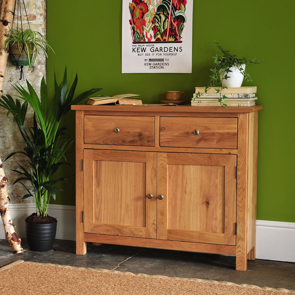 Sterling Oak Small Sideboard The Cotswold Company Country style living room Cupboards & sideboards