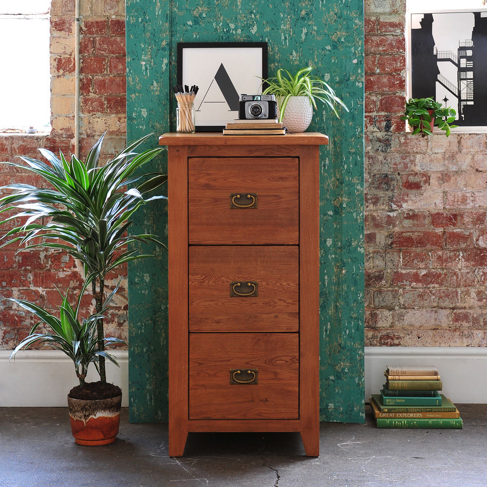 Oakland 3 Drawer Filing Cabinet The Cotswold Company Ruang Komersial Office spaces & stores