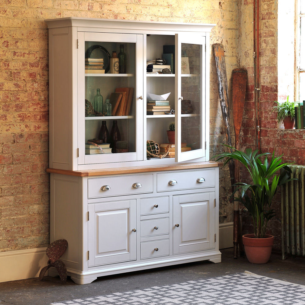 Boston Light Grey Dresser The Cotswold Company Kırsal Yemek Odası Bar & Büfeler