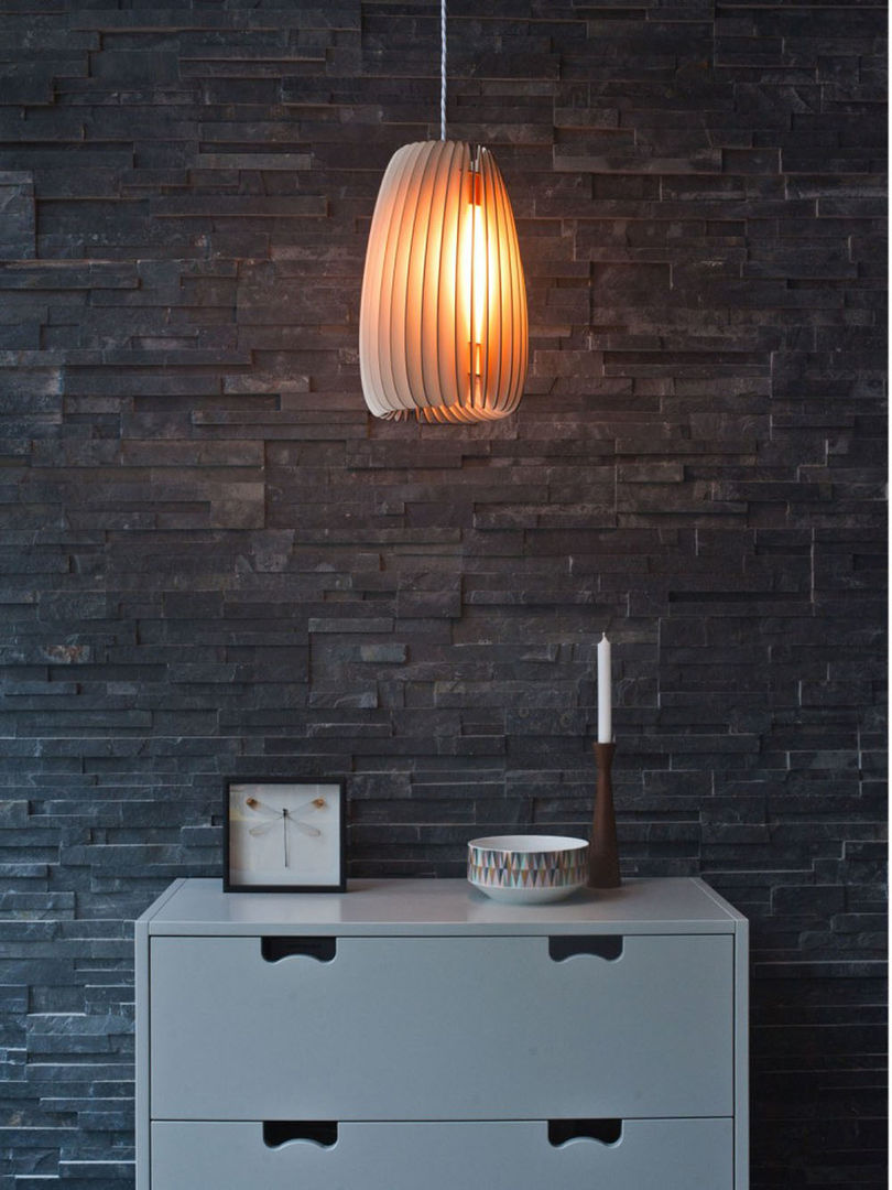 MATERIAL: Leuchten aus Holz, Designort Designort Soggiorno in stile scandinavo Illuminazione