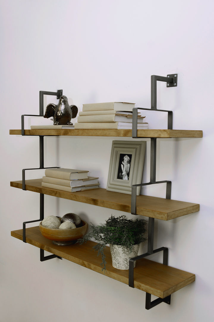 Regał San Diego, Metal Story Metal Story غرفة المعيشة Shelves