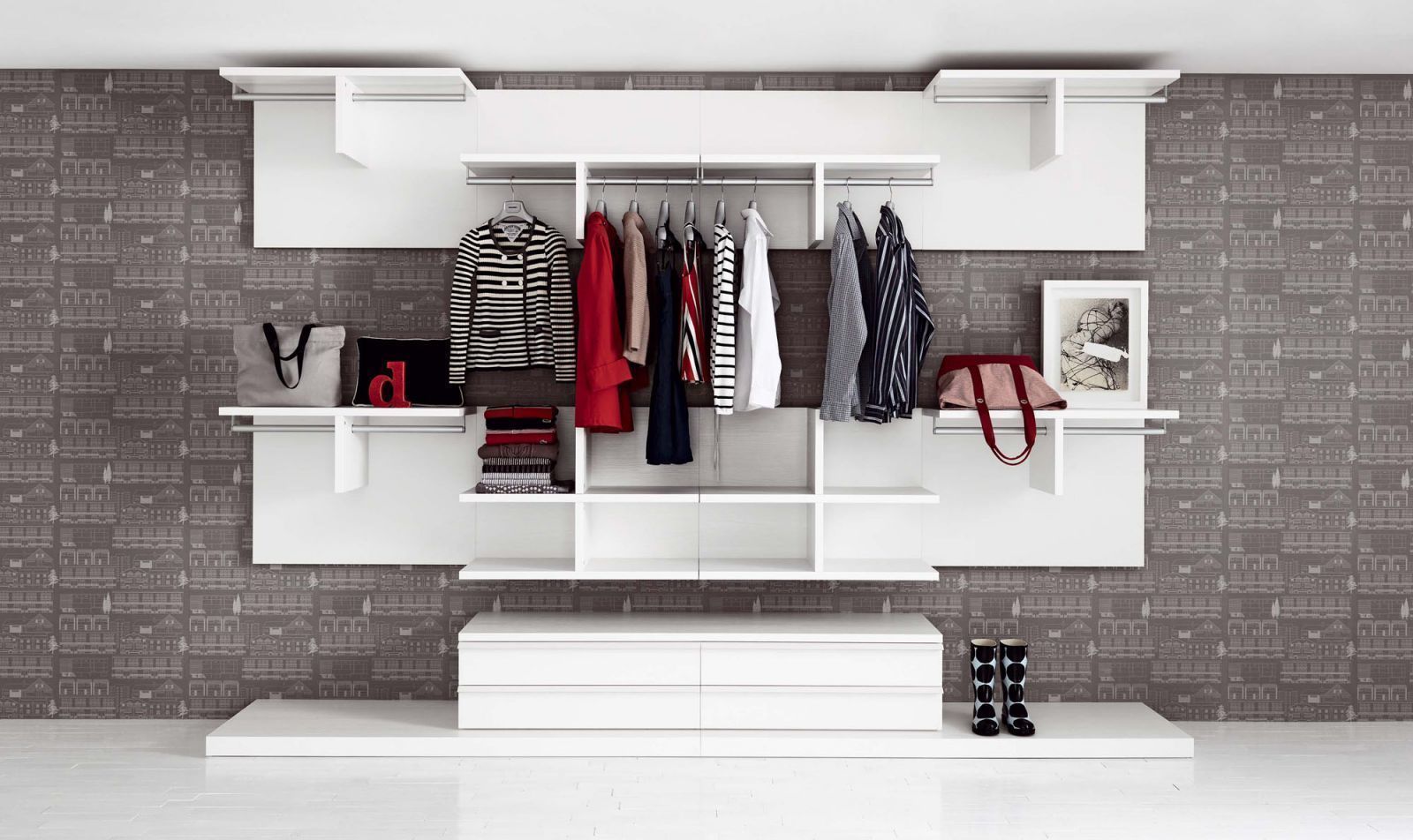 VESTIDORES A MEDIDA, EBAE INTERIORISME EBAE INTERIORISME غرفة الملابس Wardrobes & drawers