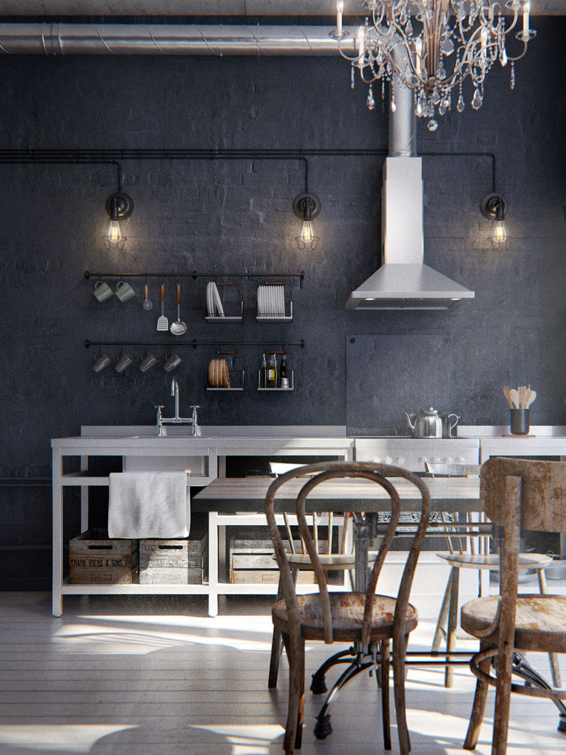 homify Industrial style kitchen