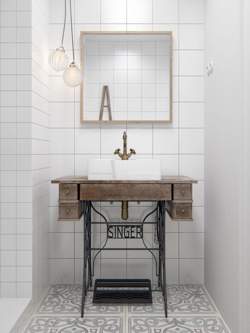 homify Industrial style bathroom