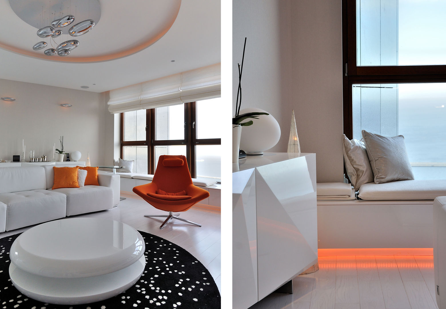 Sea Towers Apartment, Minsterstwo Spraw We Wnętrzach Minsterstwo Spraw We Wnętrzach Salones minimalistas