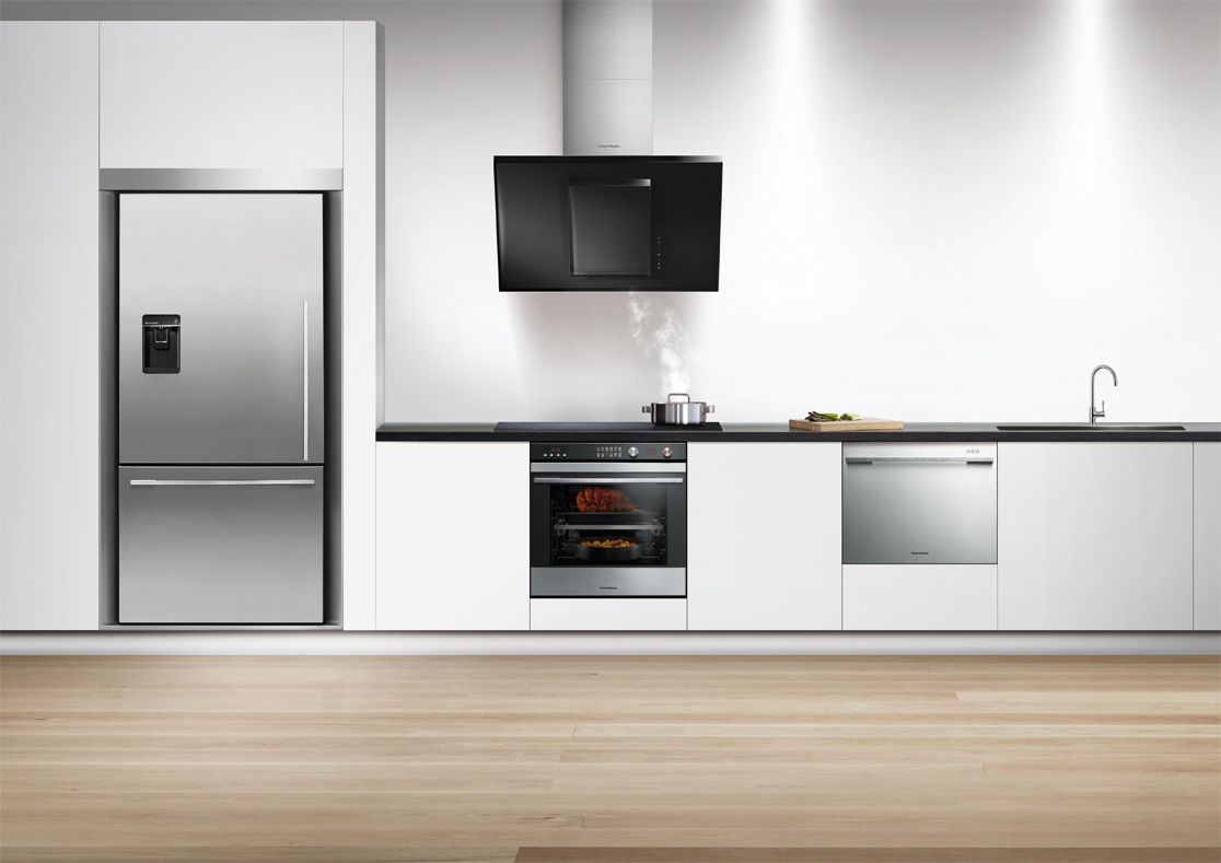 Designer styling Fisher Paykel Appliances Ltd Cocinas de estilo moderno Accesorios y textiles