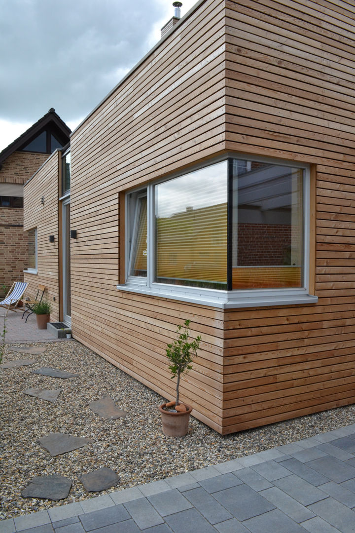 Haus "F", Havixbeck-Hohenholte, arieltecture Gesellschaft von Architekten mbH BDA arieltecture Gesellschaft von Architekten mbH BDA Wooden houses