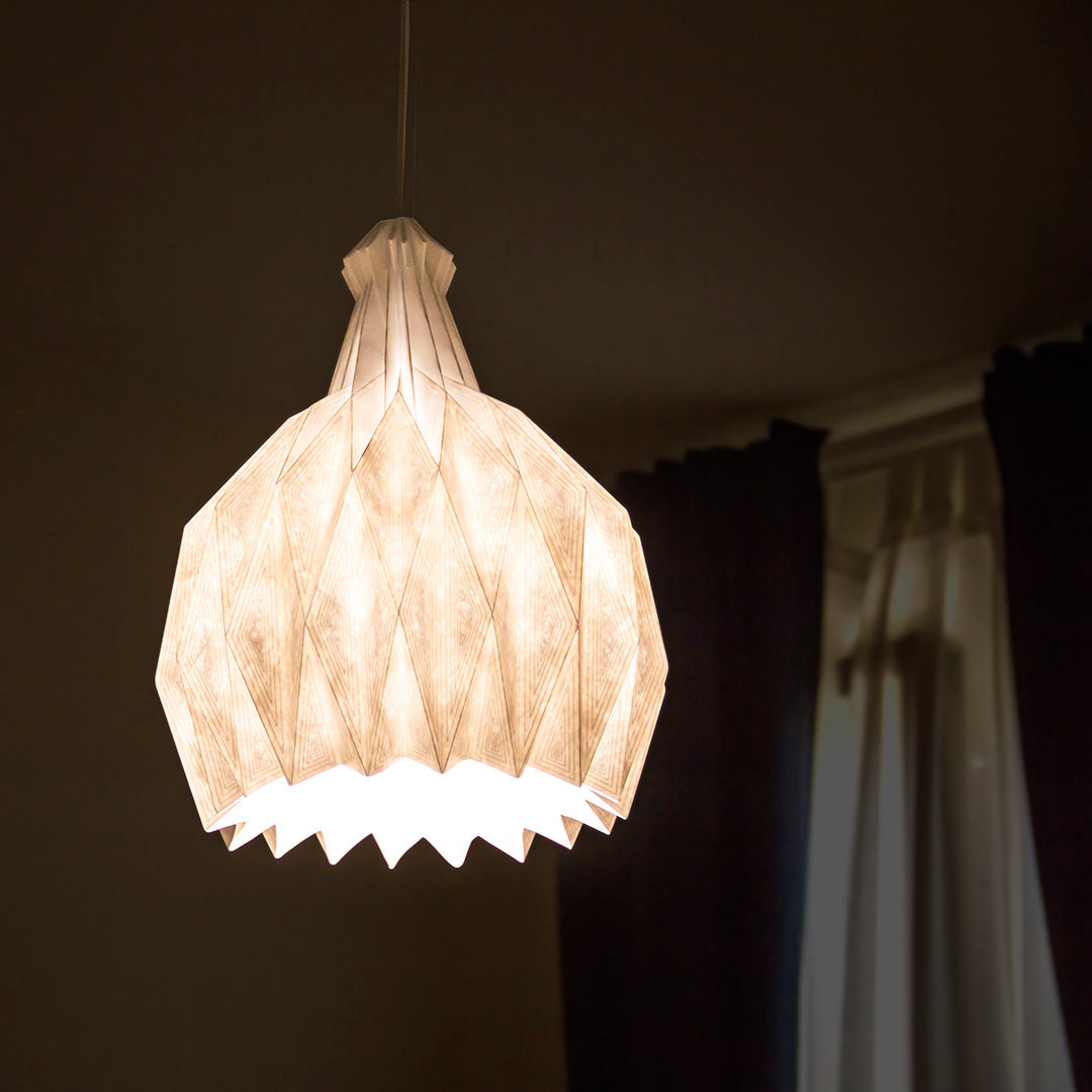 白SHIRO suspension lamp, metrocuadro-design metrocuadro-design Quartos minimalistas Iluminação
