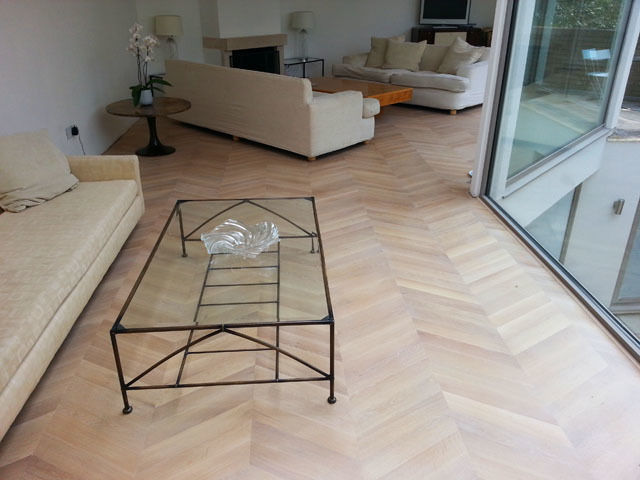 Oak Chevron Parquet Flooring Luxury Wood Flooring Ltd Modern living room