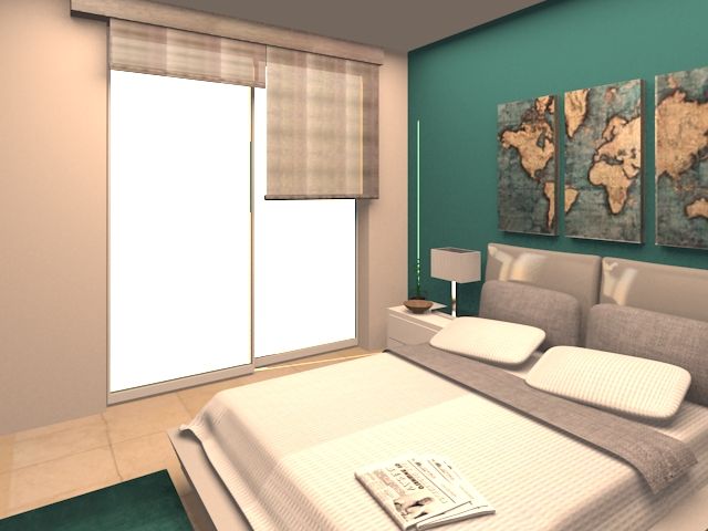 AV. CENTRAL, ARDIN INTERIORISMO ARDIN INTERIORISMO Modern style bedroom