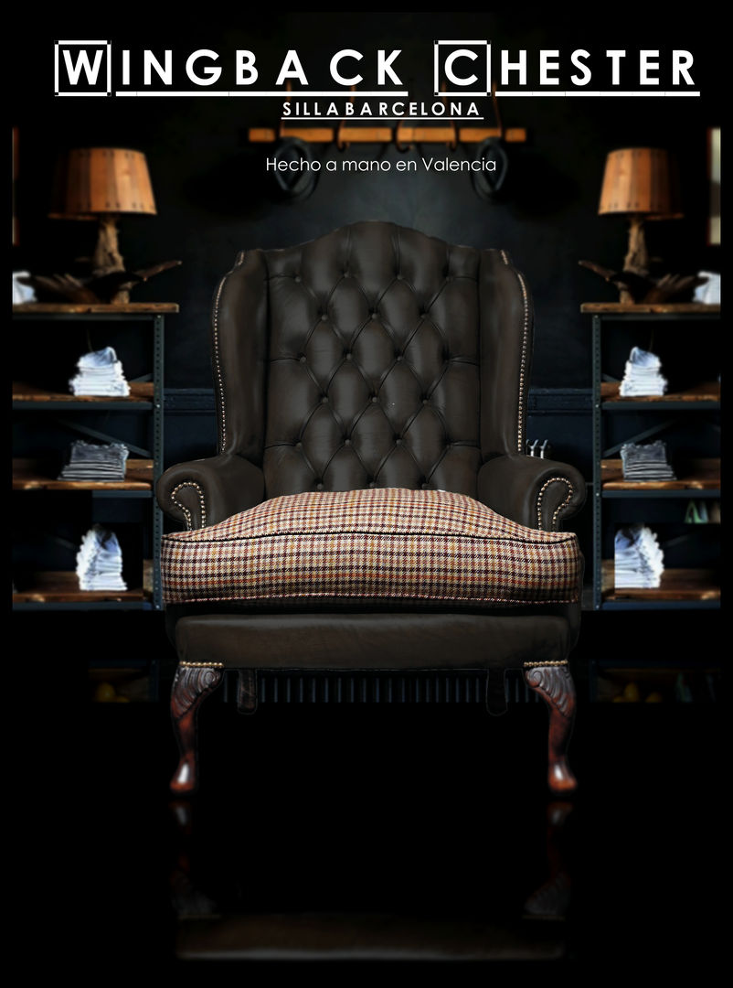 Sillón Chesterfield wing backchair SILLABARCELONA Salones clásicos Salas y sillones