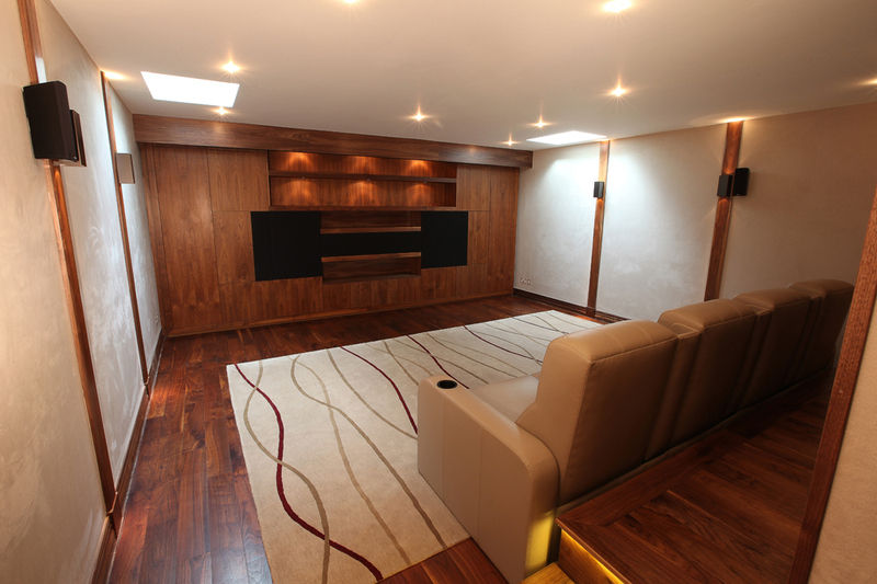 What Lies Beneath Home Cinema, Finite Solutions Finite Solutions Modern media room