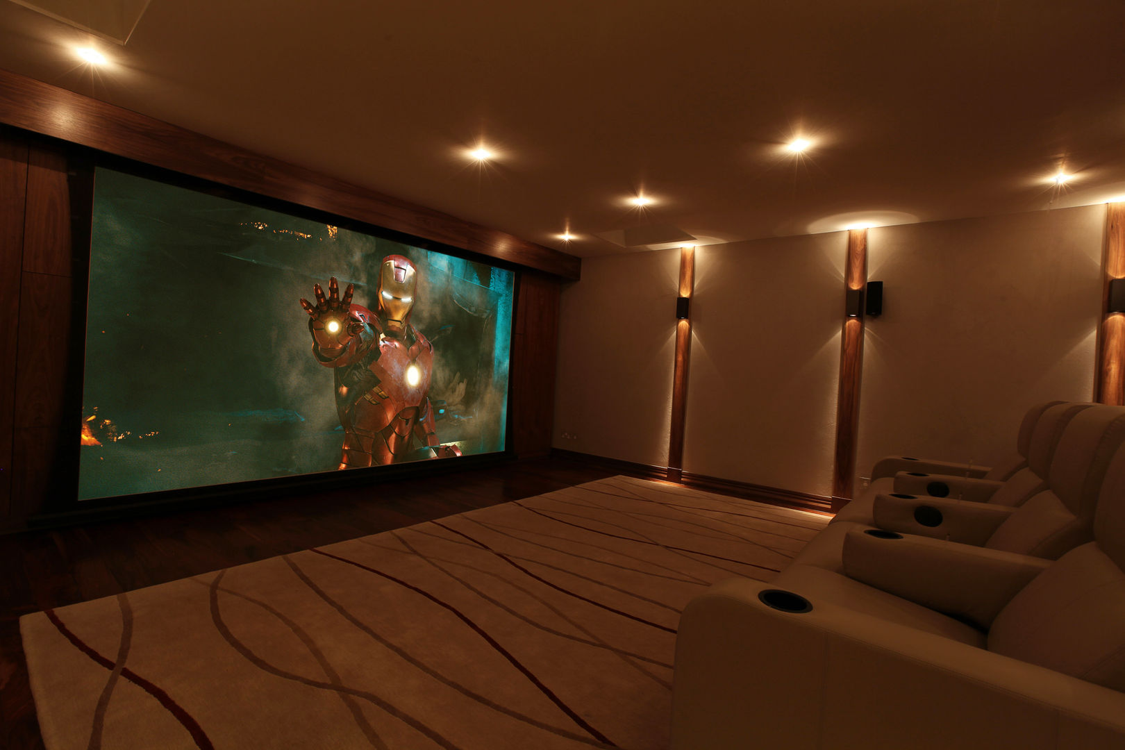 What Lies Beneath Home Cinema, Finite Solutions Finite Solutions Modern media room