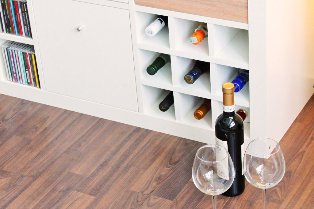 KALTERN - Flascheneinsatz für Ikea Kallax Regale (Weinregal)