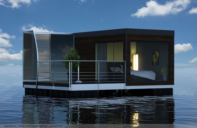 AQUASHELL Floating Habitats T/A AQUASHELL Moderne Häuser