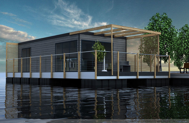 AQUASHELL Floating Habitats T/A AQUASHELL Casas modernas