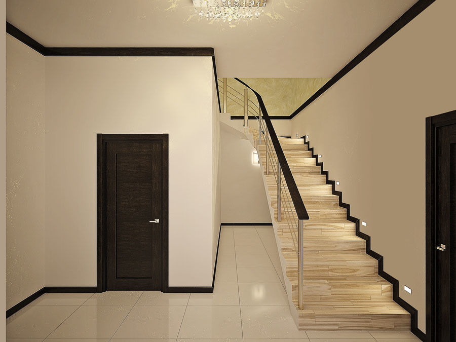 homify Pasillos, vestíbulos y escaleras minimalistas