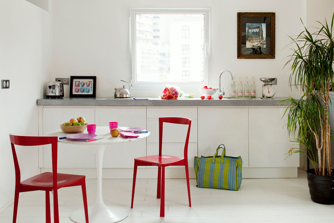 loft sous les toits à Bordeaux, Loftsdesign Loftsdesign Cucina minimalista