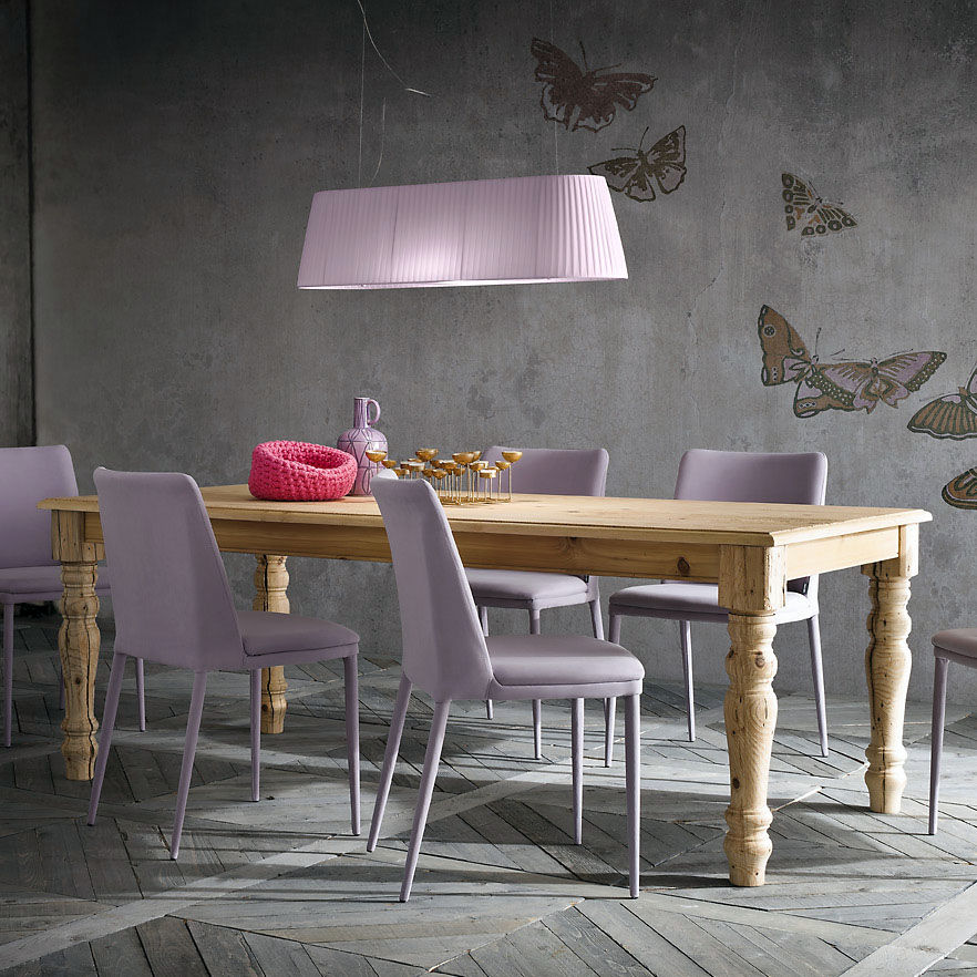 'Pascal' sabby chic aged fir table by Sedit homify Salas de jantar clássicas Mesas