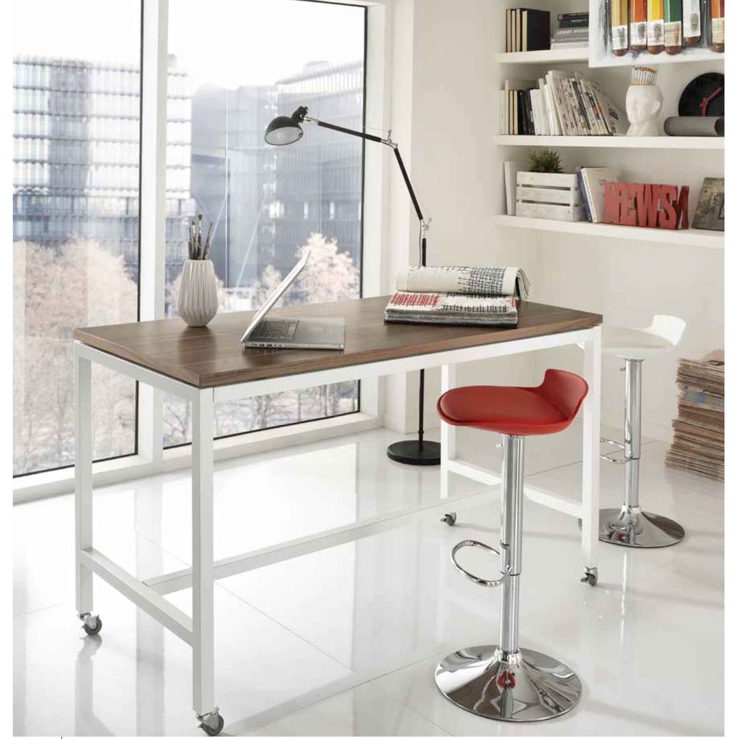 'Coevo' Modern bar/kitchen table with wheels by Stones homify Cocinas de estilo moderno Mesas, sillas y bancos