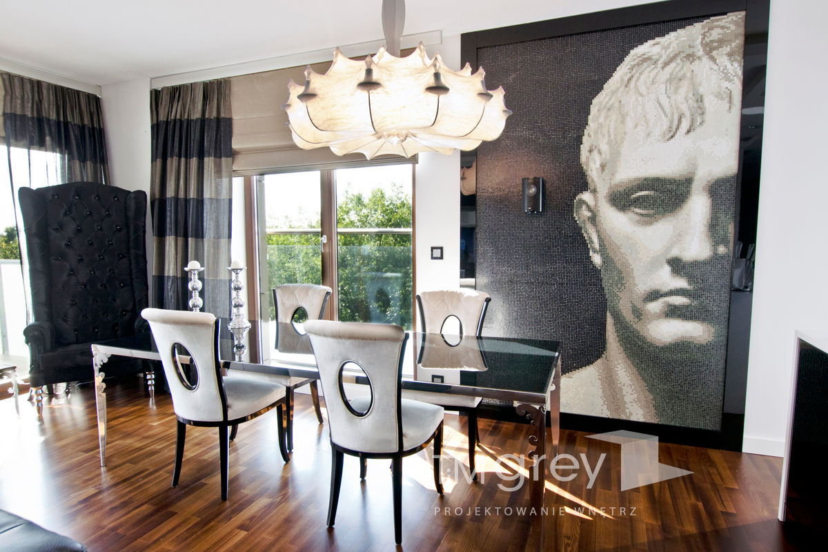 Glamur Apartment 110m2, TiM Grey Interior Design TiM Grey Interior Design Classic style dining room