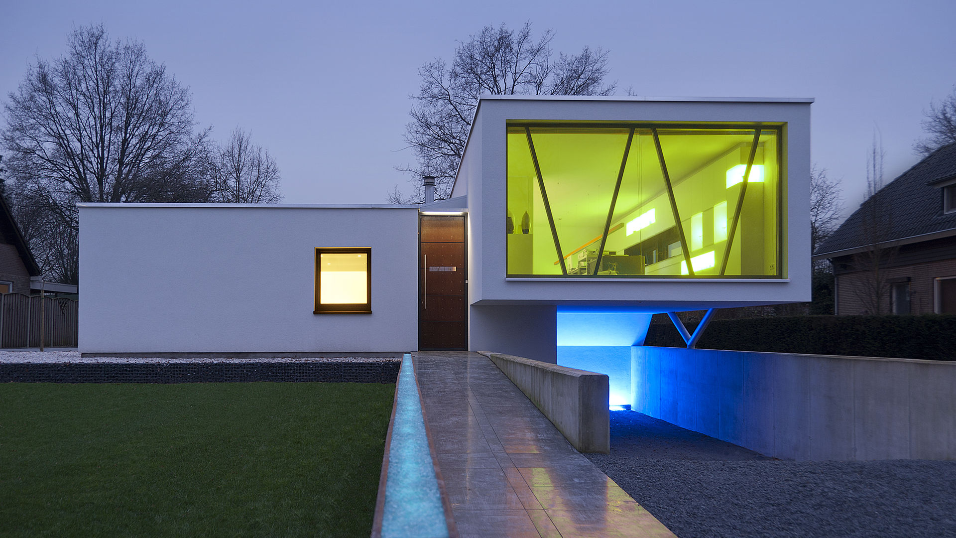 Droomhuis met 'Ambylight', Lab32 architecten Lab32 architecten Modern houses