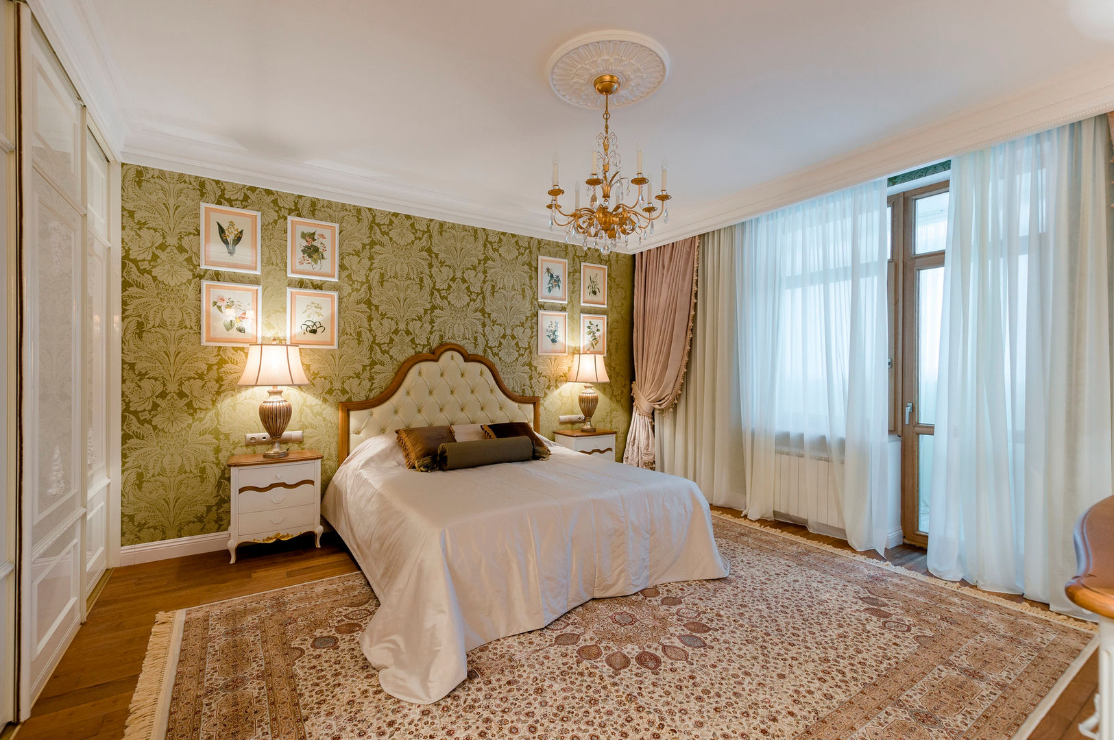 Квартира в Москве 166 кв. м., MM-STUDIO MM-STUDIO Colonial style bedroom