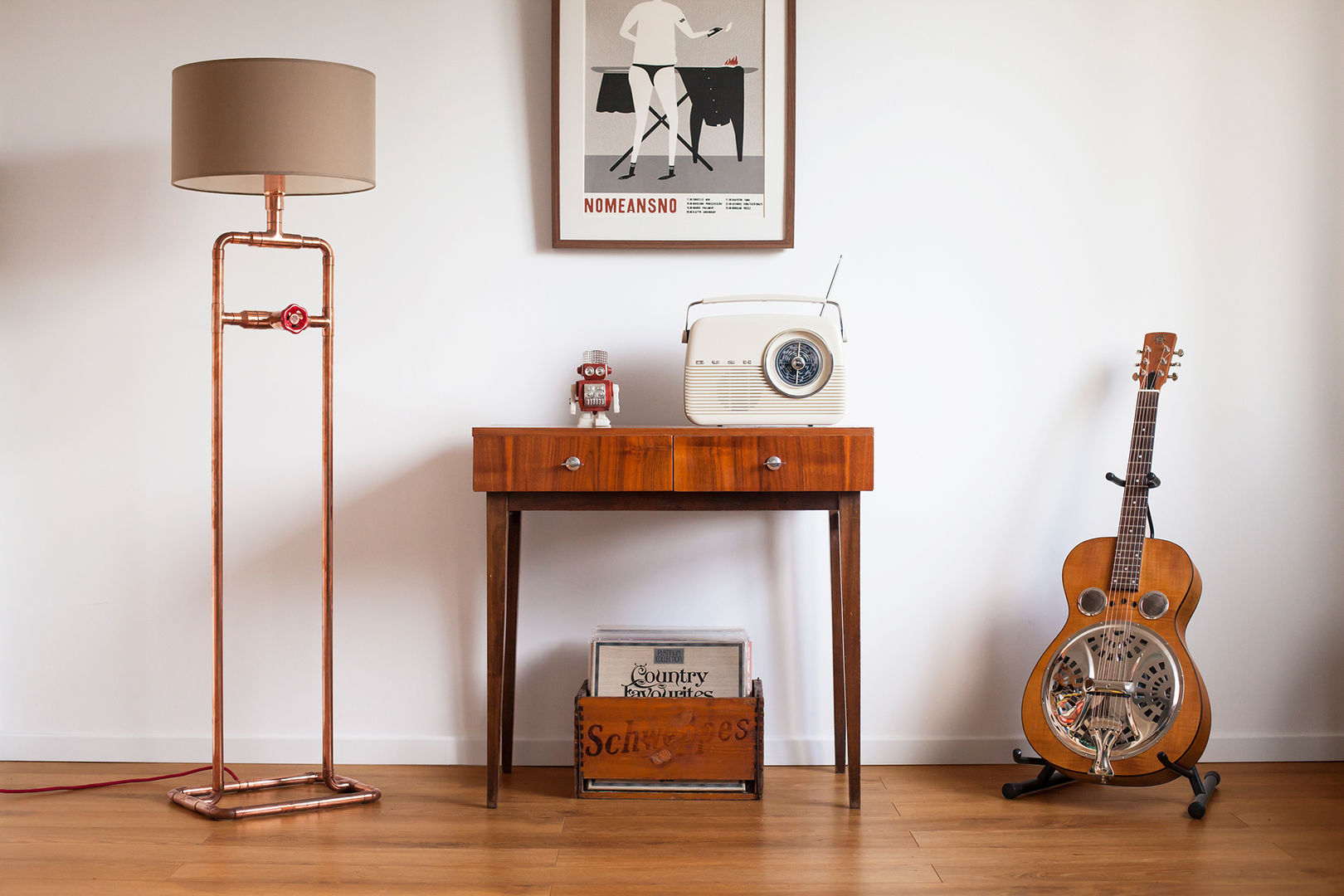 GIGANTO Copper Floor Lamp homify غرفة المعيشة إضاءة