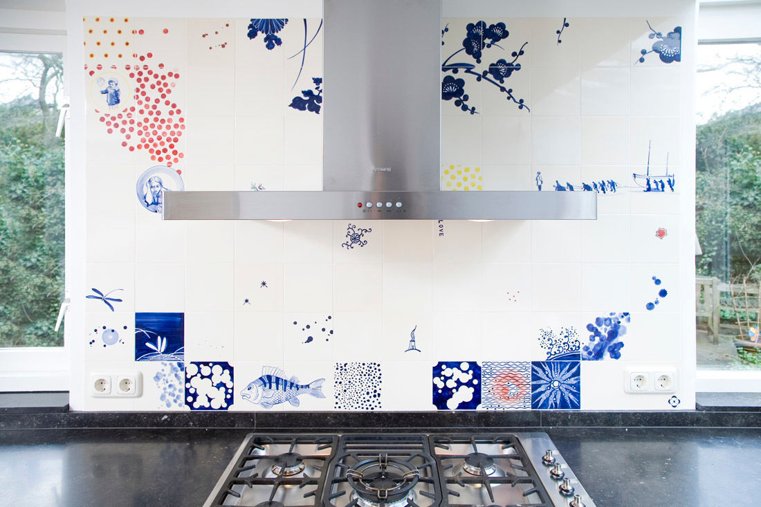 kitchens, José den Hartog José den Hartog Paredes y pisos de estilo ecléctico Azulejos