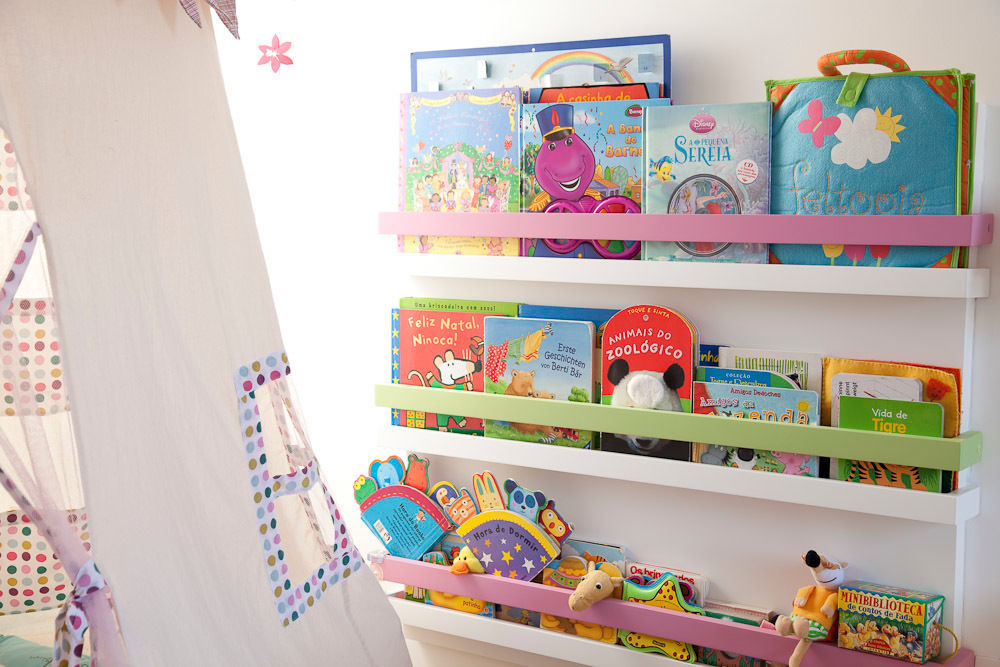 Quarto menina, Asenne Arquitetura Asenne Arquitetura Nursery/kid’s room Storage