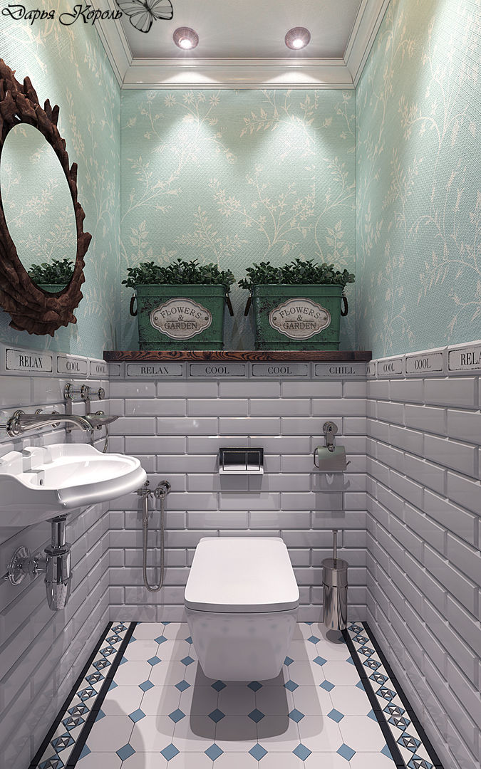 Guest WC, Your royal design Your royal design Country style bathroom