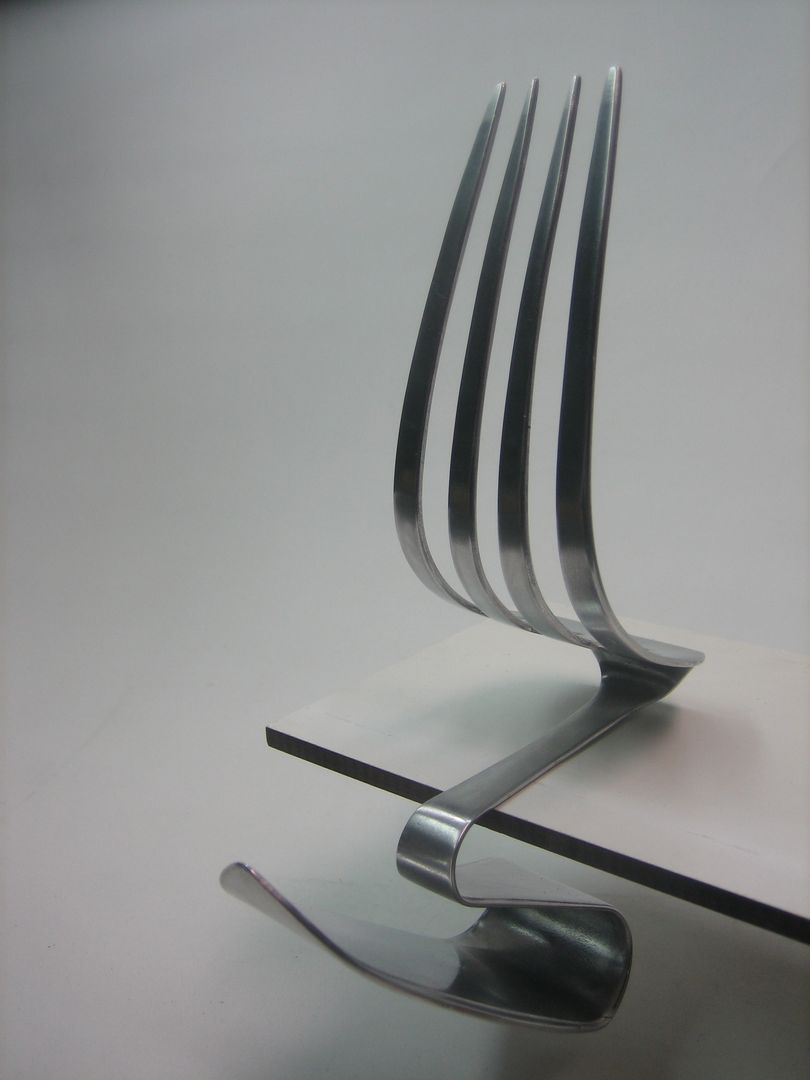 Vork (schaalmodel 1:5), blikvanger blikvanger Modern dining room Chairs & benches