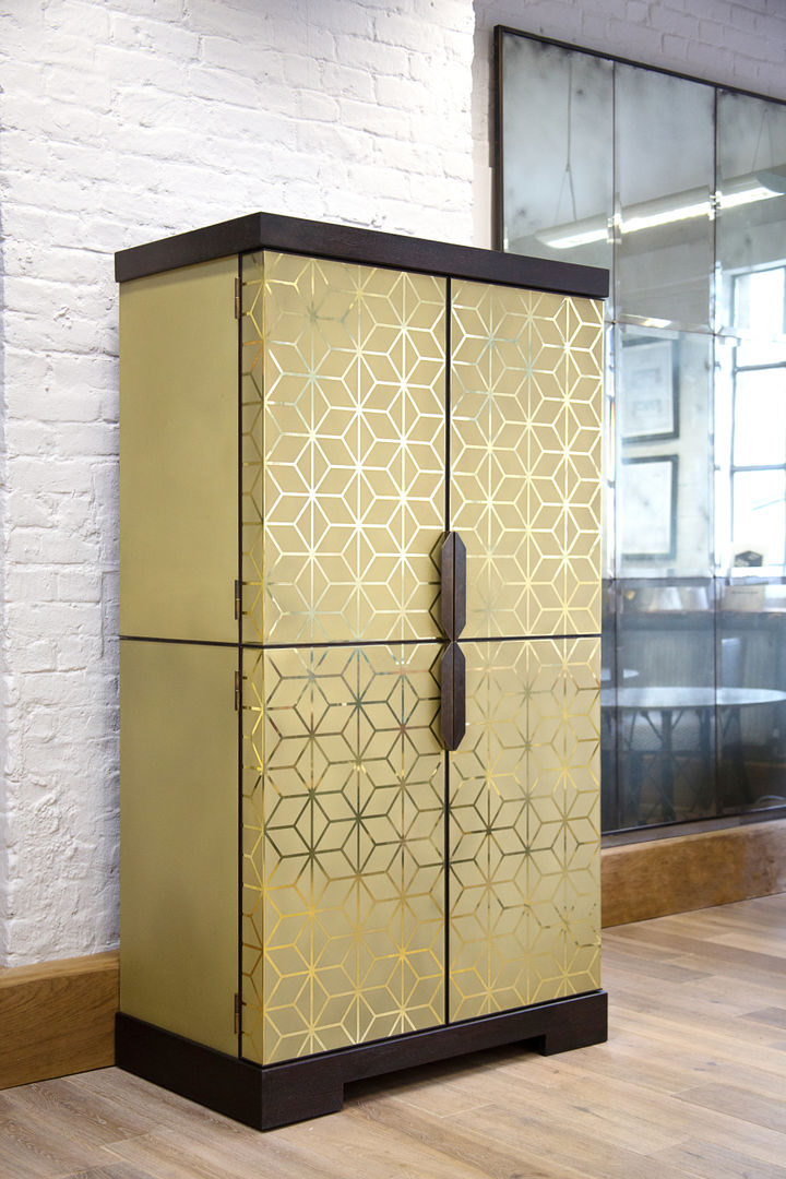 Art Deco Cocktail Cabinet Rupert Bevan Ltd ห้องทานข้าว ที่เก็บไวน์