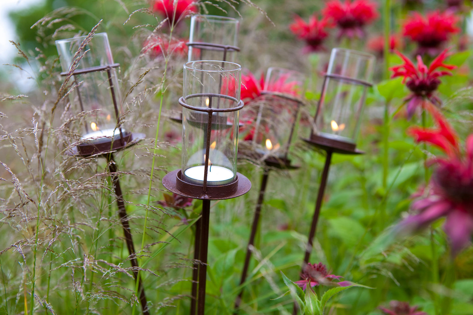 Garden Party Lantern Hen and Hammock Jardines de estilo colonial Iluminación
