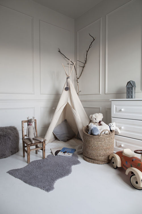 Apartament na Kabatach, Studio Inaczej Studio Inaczej Scandinavian style nursery/kids room