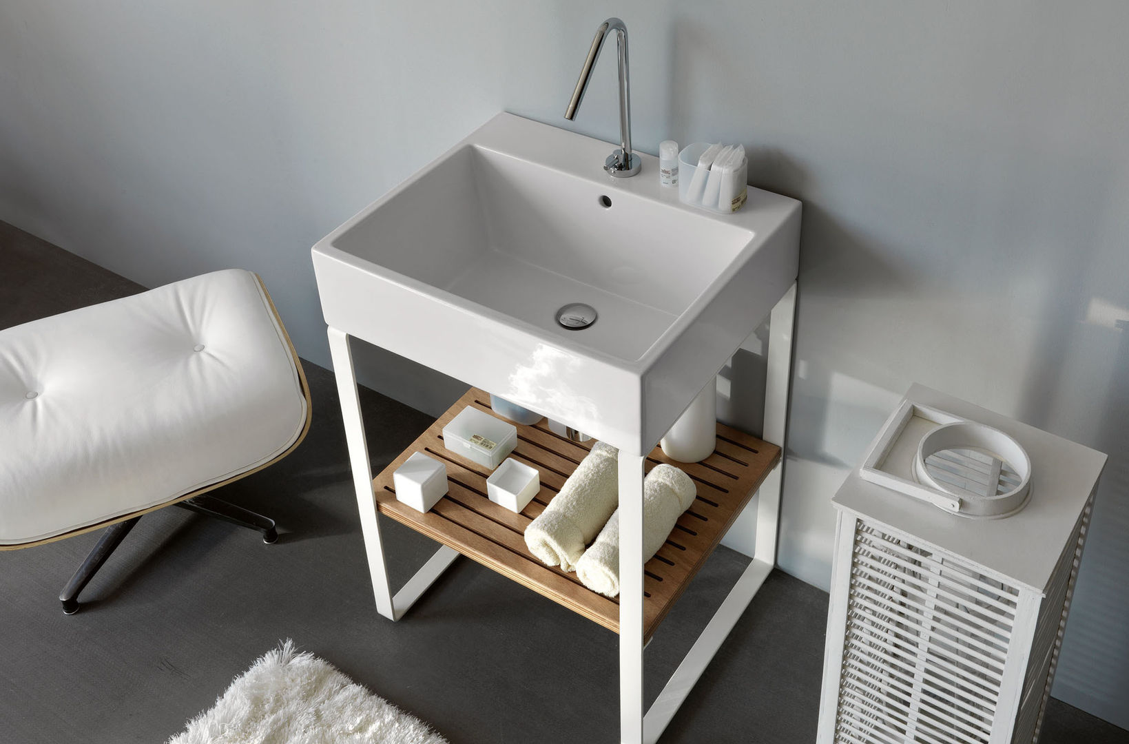 homify Minimalistische Badezimmer Waschbecken