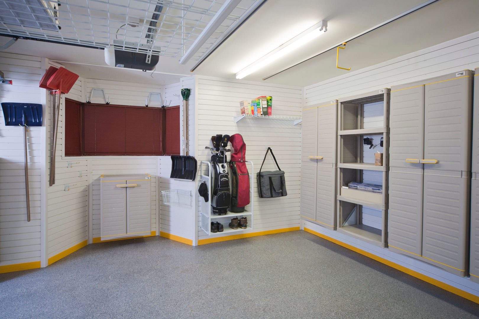 Henley on Thames - After Garageflex garageflex,golf storage,wall cabinets,garage storage,tool storage,sports storage,garage flooring,resin floor,garage makeover