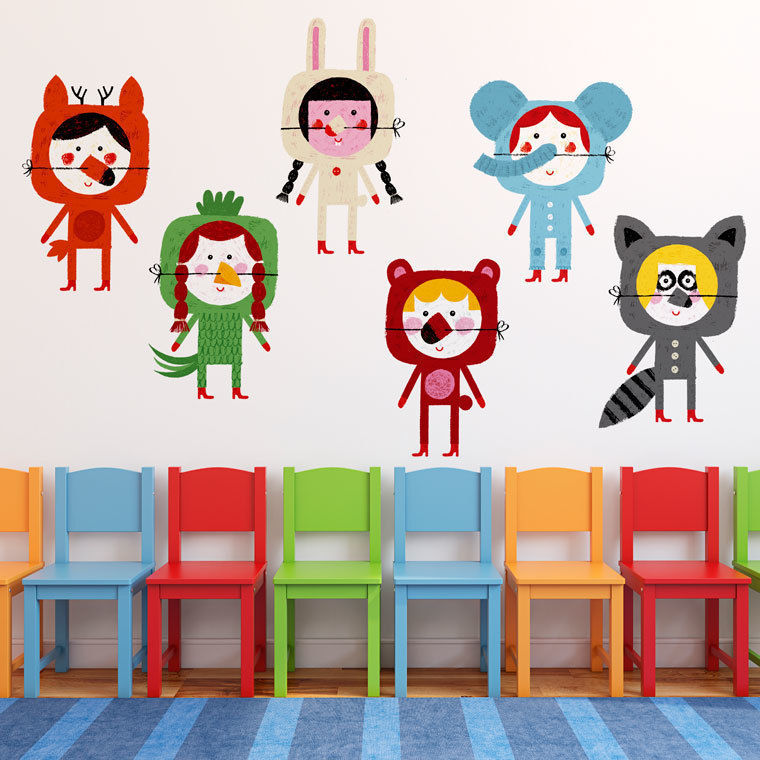 Vinilos infantiles ::: Wall decal for kids, Chispum Chispum غرفة الاطفال ديكورات واكسسوارات