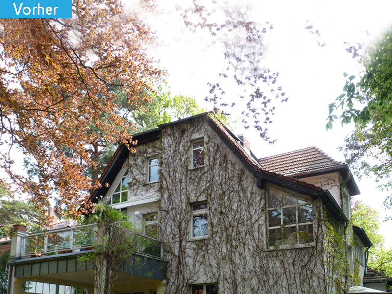 Gartenansicht Vorher rundzwei Architekten