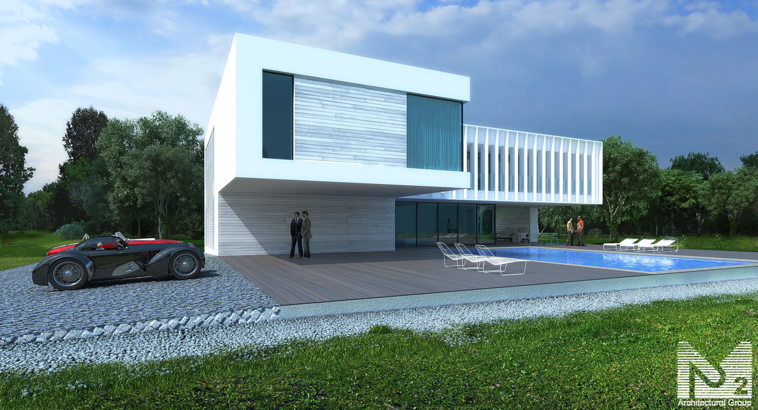 white house, ALEXANDER ZHIDKOV ARCHITECT ALEXANDER ZHIDKOV ARCHITECT Minimalist houses