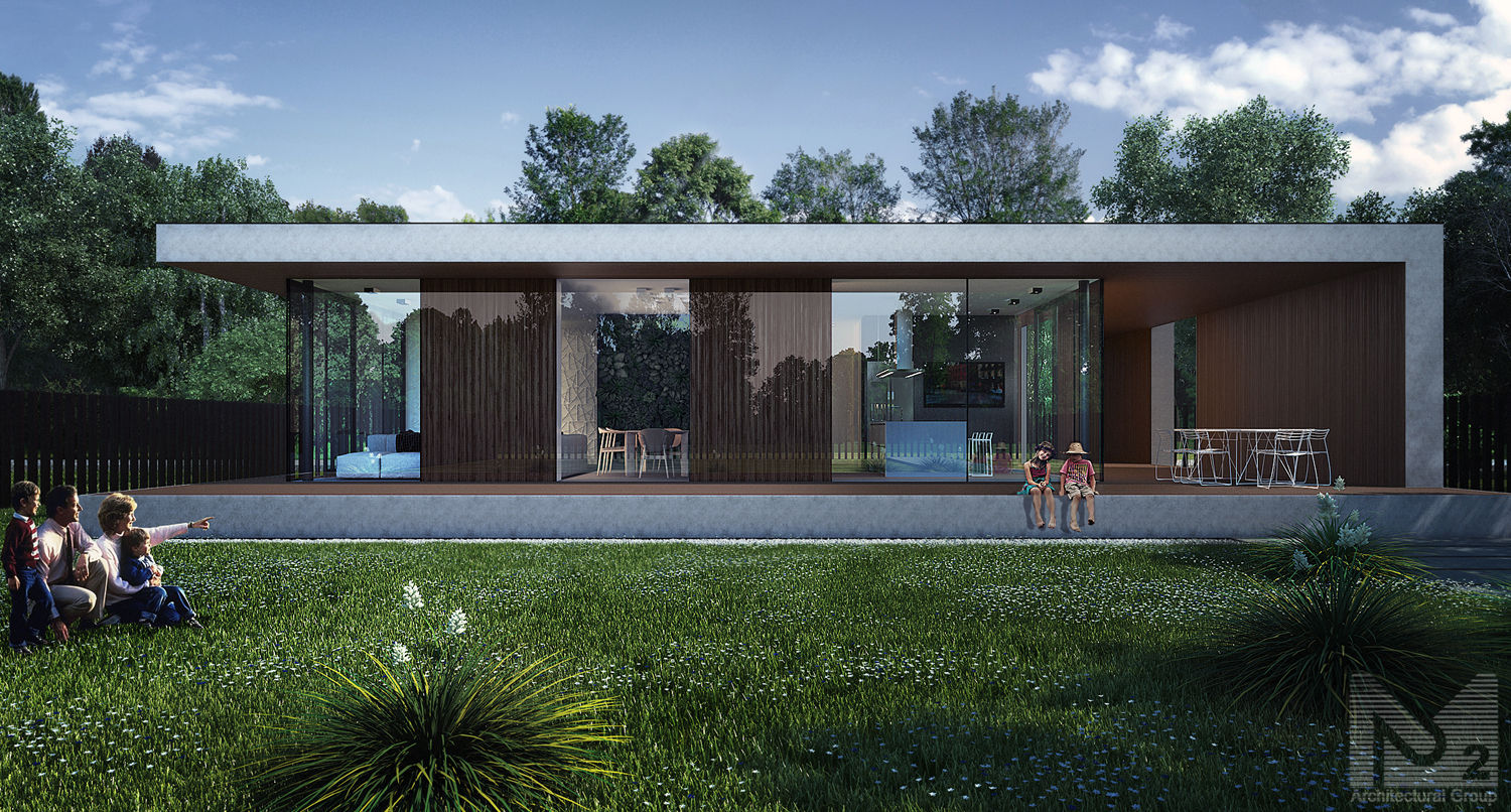 Prefabricated House, ALEXANDER ZHIDKOV ARCHITECT ALEXANDER ZHIDKOV ARCHITECT Minimalist house