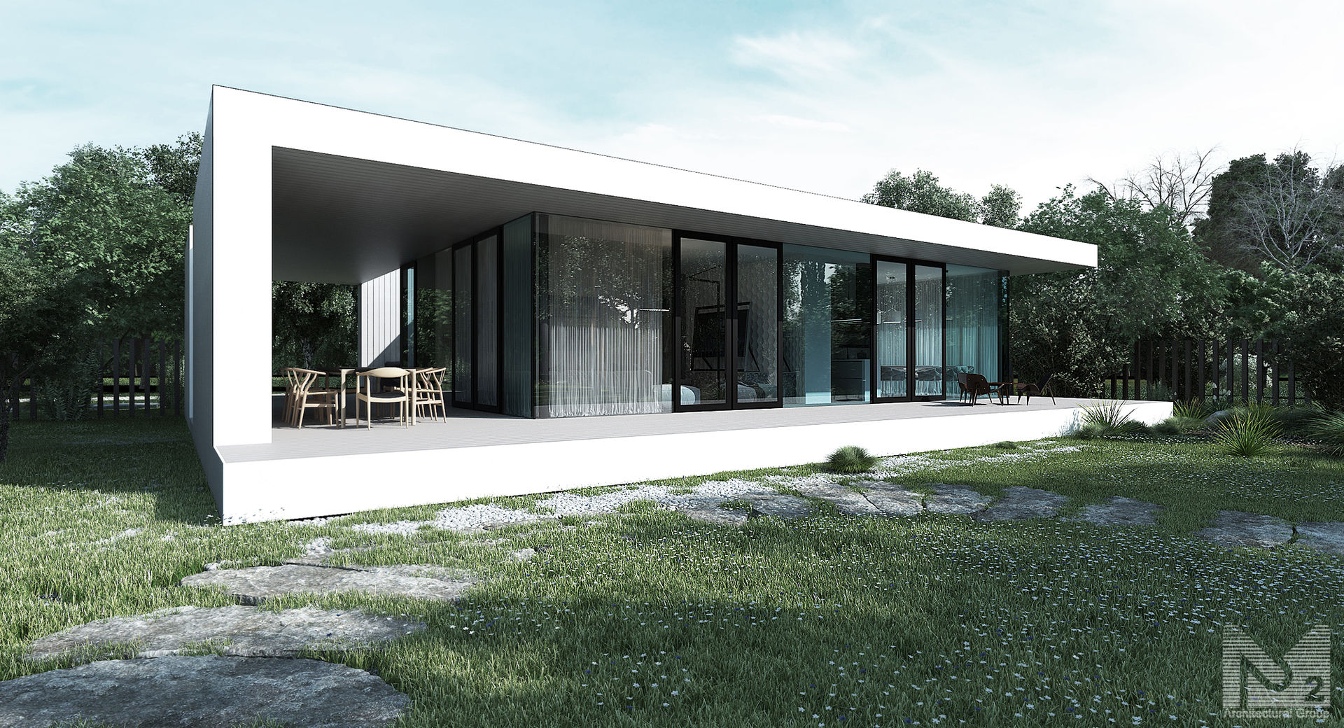 Prefabricated House, ALEXANDER ZHIDKOV ARCHITECT ALEXANDER ZHIDKOV ARCHITECT Minimalist houses