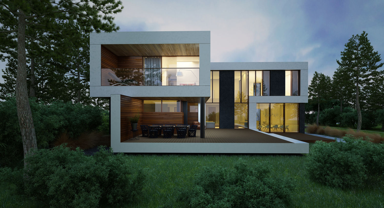 ДОМ В ПОСЕЛКЕ МАРТЕМЬЯНОВО, ALEXANDER ZHIDKOV ARCHITECT ALEXANDER ZHIDKOV ARCHITECT Minimalist house