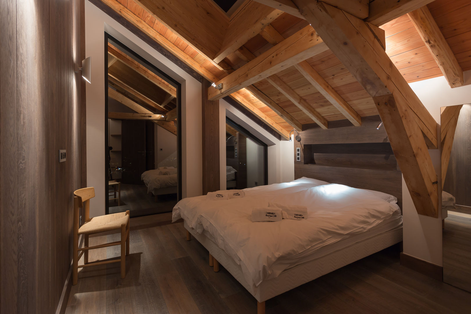 Chalet DAG, Chevallier Architectes Chevallier Architectes Modern style bedroom