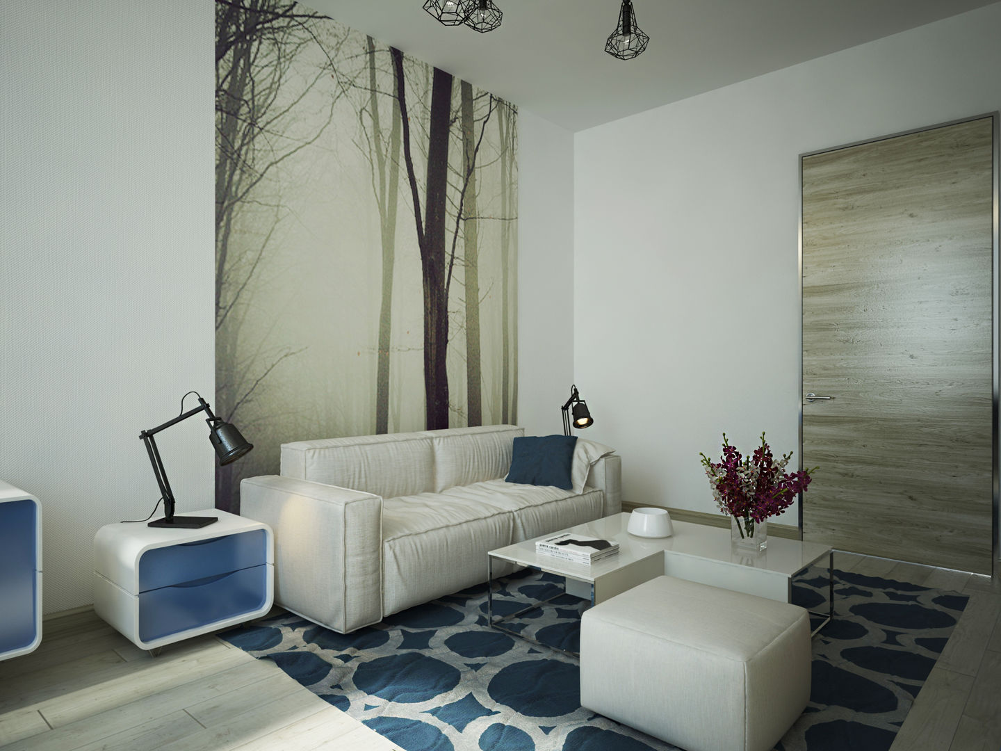 Квартира в современном минимализме, Polovets design studio Polovets design studio Dormitorios minimalistas