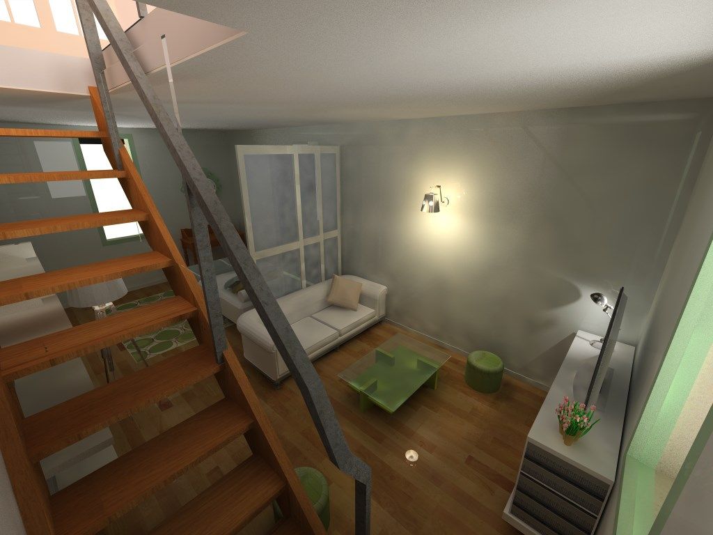 projet de création d'un loft, Reinvente Ta Maison Reinvente Ta Maison غرفة نوم