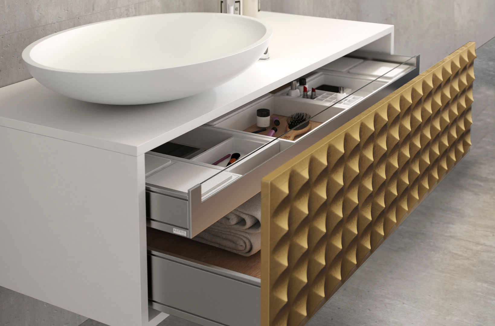 Mueble de baño Diamond, Astris Astris Casas de banho modernas Arrumação