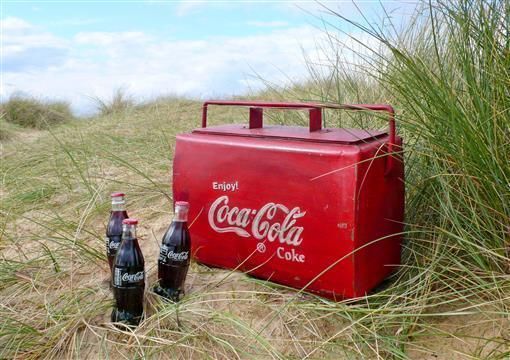 Vintage Coca Cola Cool-Box Vintage Archive 에클레틱 주택 가정 용품